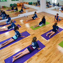 Interior activities yoga